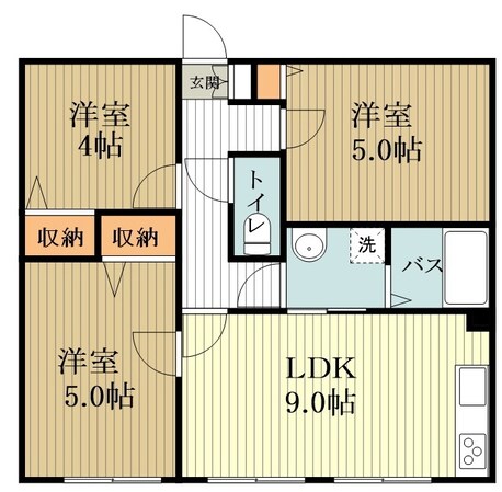 ル・シエロBの物件間取画像